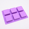Square Food Grade Silicone Molds DIY-WH0181-32-2