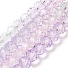 Transparent Painted Glass Beads Strands X1-DGLA-A034-T8mm-A23-2