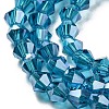 Transparent Electroplate Glass Beads Strands EGLA-A039-T2mm-A01-3
