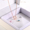 Real Rose Gold Plated NJEW-AA00089-17RG-6