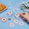 Paper Diamond Ring Wine Glass Charms Tags AJEW-WH0001-71A-3