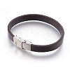 Microfiber Leather Cord Bracelets BJEW-L635-01A-01-2