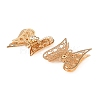 Brass Crystal Rhinestone Filigree Connector Charms RB-CBA890A-01G-2