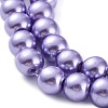 Baking Paint Pearlized Glass Pearl Round Bead Strands X-HY-Q330-8mm-27-3