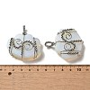 Opalite Copper Wire Wrapped Pendants G-K338-07P-06-3