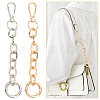 WADORN 2Pcs 2 Colors Iron Cable Chain Purse Strap Extenders IFIN-WR0001-11B-6