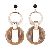 Imitation Gemstone Style Acrylic Dangle Earrings EJEW-JE03673-01-1