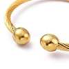 304 Stainless Steel Cuff Bangles BJEW-M284-12G-3
