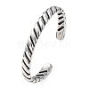 Retro 316 Surgical Stainless Steel Cuff Bangles BJEW-C142-05AS-4