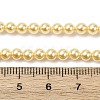 Electroplated Shell Pearl Beads Strands BSHE-G041-4mm-01-4