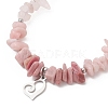 Natural Mixed Gemstone Chip Beaded Bracelest BJEW-JB12976-03-3