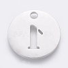 Non-Tarnish 304 Stainless Steel Pendants X-STAS-F233-01-P-2