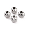 Non-Tarnish Textured 304 Stainless Steel Beads STAS-P306-01B-P-1