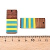 Epoxy Resin & Walnut Wood Pendants RESI-N039-121K-3