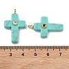 Synthetic Turquoise Pendants G-B180-01G-08-3