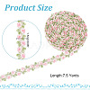 ARRICRAFT 7.5 Yards Flower Polyester Lace Ribbon OCOR-AR0001-62B-4