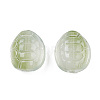 Transparent Spray Painted Glass Beads GLAA-N035-022-C07-3