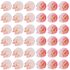 400Pcs 2 Colors Opaque Acrylic Beads OACR-PA0001-67-7
