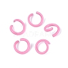 Spray Painted Iron Open Jump Rings IFIN-T017-04C-11-1