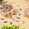 48Pcs 12 Colors Alloy Enamel Connector Charms FIND-TA0002-26-11