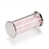 Alloy & Glass Wish Bottle Pendants G-Z017-08-2