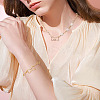 5 Pcs Brass Micro Pave Clear Cubic Zirconia Screw Carabiner Lock Charms KK-TA0003-17-7
