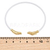 Braided Steel Wire Bangles Making KK-CBA6056-02K-G-3