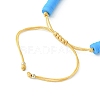 MIYUKI Glass Seed Rectangle Charm Bracelet BJEW-MZ00037-02-2