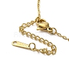 Brass Micro Pave Cubic Zirconia Pendant Necklaces NJEW-E106-09KCG-02-3