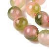 Dyed Natural White Jade Beads Strands G-T138-8mm-210-18-3