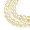 Baking Paint Transparent Glass Beads X1-DGLA-N011-6mm-02-3