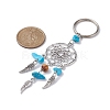 Woven Web/Net with Wing Alloy Pendant Keychain KEYC-JKC00587-3
