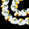 Handmade Porcelain Ceramic Beads Strands PORC-S502-045C-3