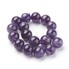 Natural Amethyst Beads Strands X-G-G099-12mm-1-2