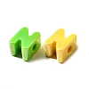 UV Plating Opaque Acrylic European Beads SACR-Z007-01N-2