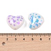 UV Plating Print Acrylic Beads OACR-M013-05-3