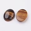 Natural Tiger Eye Flat Back Cabochons G-G741-18x25mm-01-2