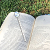 DIY Oval & Flat Round with Flower Bookmark Making Kits DIY-SC0032-08-6