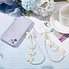 WADORN Pearl Beaded Mobile Phone Straps AJEW-WR0001-54-5