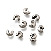304 Stainless Steel Crimp Beads Covers STAS-P239-34P-04-1