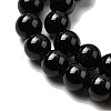 Natural Black Obsidian Beads Strands G-L632-A01-8mm-4