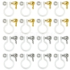12Pcs 2 Colors 304 Stainless Steel and Plastic Clip-on Earring Findings KY-FS0001-28-1