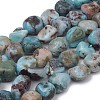 Natural Larimar Beads Strands X-G-L493-53-1