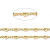 Rack Plating Brass Heart Link Chains CHC-C005-10G-2