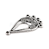 Tibetan Style Alloy Chandelier Components PALLOY-E450-11AS-3