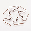 Brass French Earring Hooks X-KK-Q366-RC-NF-1