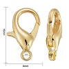 Zinc Alloy Lobster Claw Clasps E106-G-4
