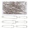45Pcs 6 Size Iron Kilt Pins Brooch Clasps Jewelry Findings IFIN-YW0001-73-1