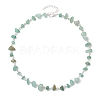 Natural Green Aventurine Chip Beaded Necklaces NJEW-JN05140-05-1