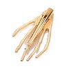 Halloween Theme Glass Rhinestone Alligator Hair Clips for Woman Girl PHAR-E018-03G-3
